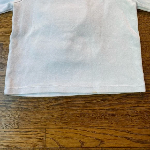 Mud Pie 4T Long Sleeve White Appliqué Santa Shirt - Picture 5 of 5